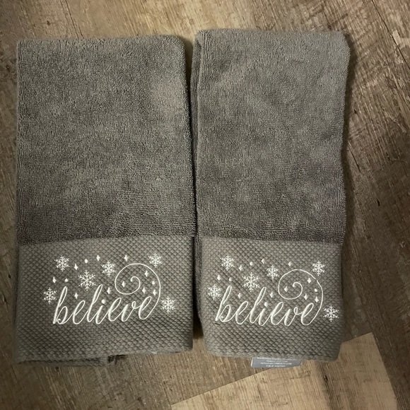 Other - Christmas themed bath towels